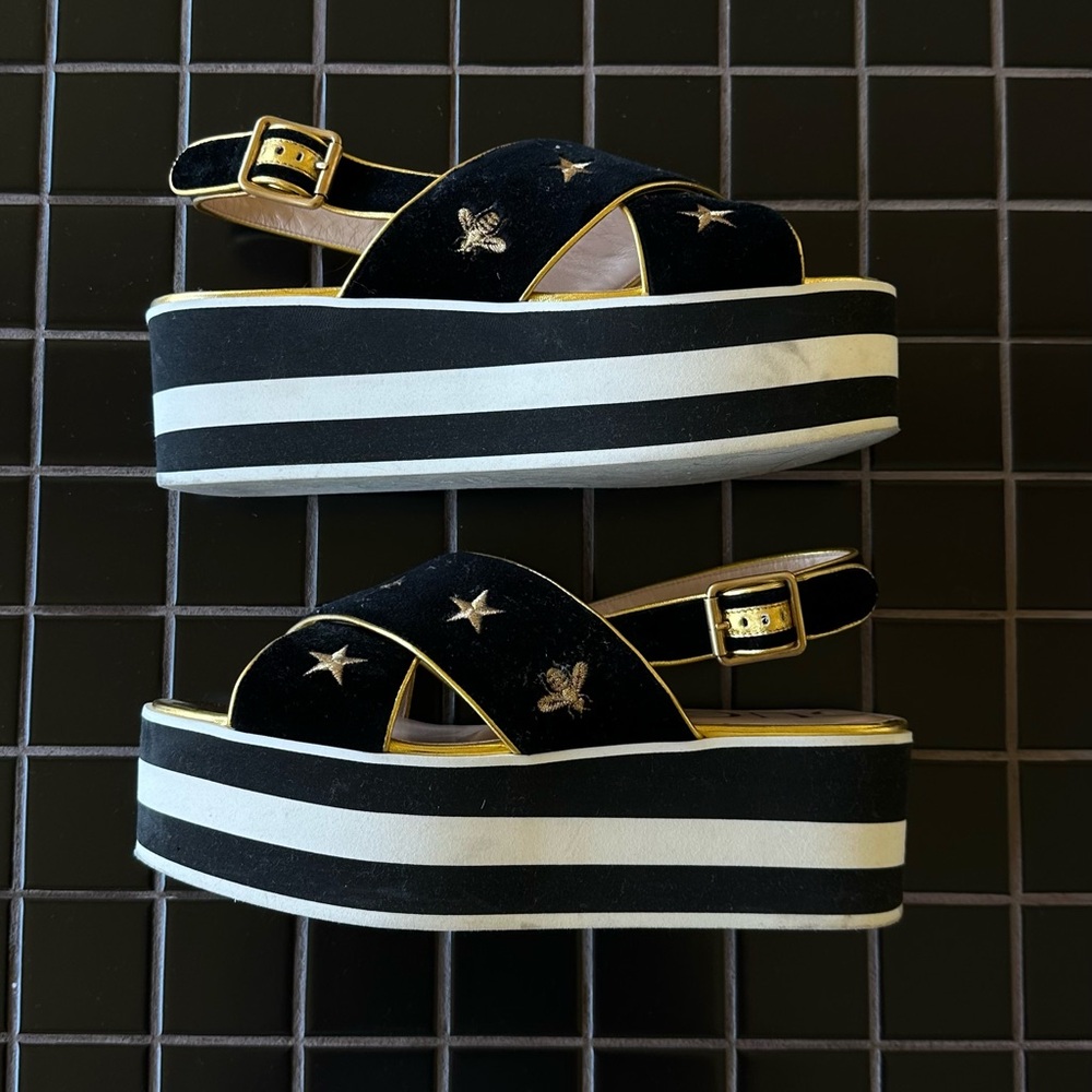 Brand new Gucci platform sandals